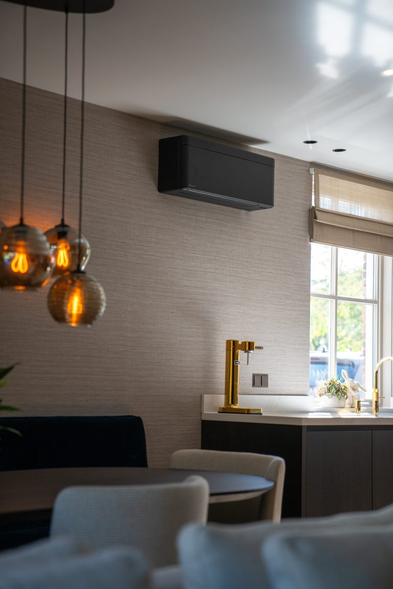 Design airco in woonkamer
